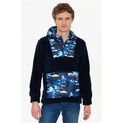 Erkek Lacivert Kapüşonlu Sweatshirt