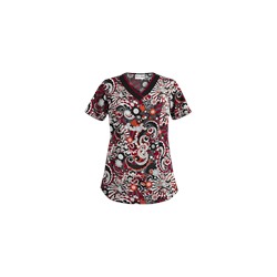 UA Pucci Power Pewter Scrub Top