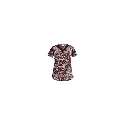 UA Pucci Power Pewter Scrub Top