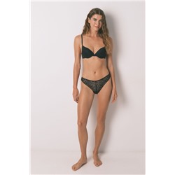 Sujetador push up GORGEOUS encaje floral negro