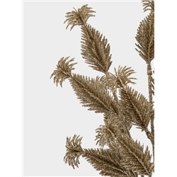 Ветка декоративная, 30 см, пластик/бумага, шампань, Пушистая ветка, Interior gold