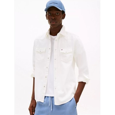 Regular Fit Denim Western Shirt