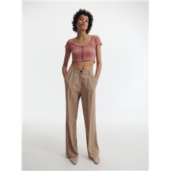 Crop Top aus Jersey