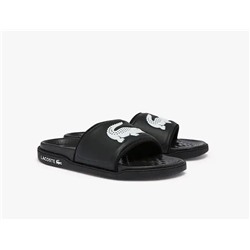 Women's Croco Dualiste Logo Strap Slides