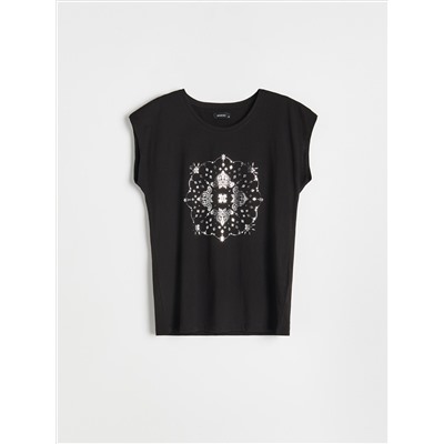 Baumwoll-T-Shirt mit Print
