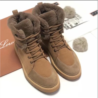 Зимние кожанные ботинки Loro piana  2022  Экспорт.