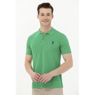 Erkek Yeşil Basic Polo Yaka Tişört