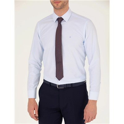 Açık Mavi Regular Fit Uzun Kollu Klasik Gömlek