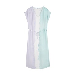 Vestido largo tie-dye viscosa