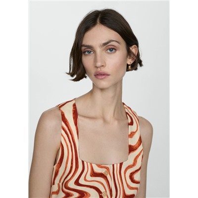 Top estampado lazo