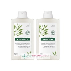Klorane Avoine Shampoing Extra-Doux - Tous Types de Cheveux 2x400mlLot  × 2