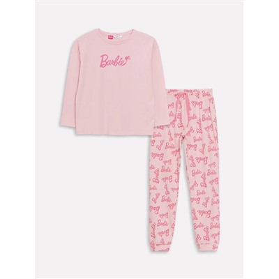 LC Waikiki Bisiklet Yaka Barbie Baskılı Uzun Kollu Kadın Pijama Takımı, LCW DREAM                                            
                                            Bisiklet Yaka Barbie Baskılı Uzun Kollu Kadın Pijama Takımı