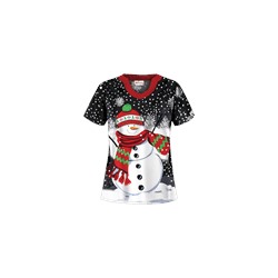 UA Snow Season Black Scrub Top