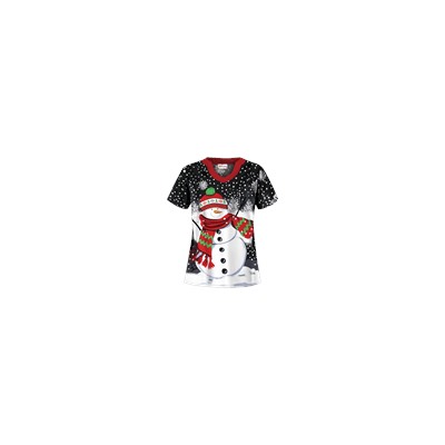 UA Snow Season Black Scrub Top