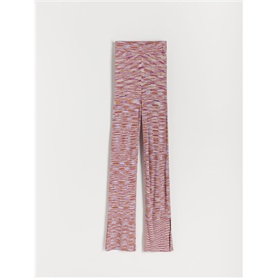 Hose aus Rippstrickjersey