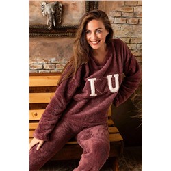 Sude Welsoft Peluş Kadın Pijama Takımı K200-169