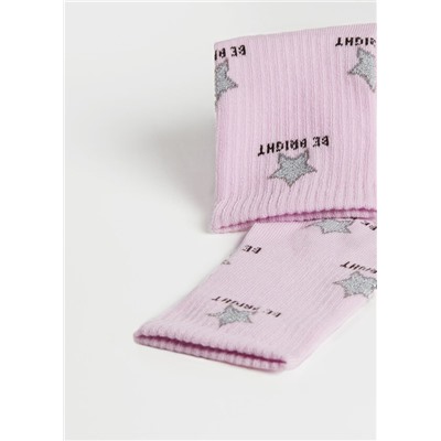 Kurze Sportsocken Good Vibes für Mädchen