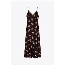 PRINTED MIDI DRESS