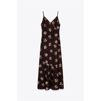 PRINTED MIDI DRESS
