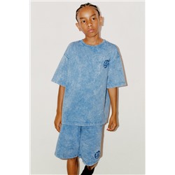 SUDADERA MANGA CORTA LAVADA