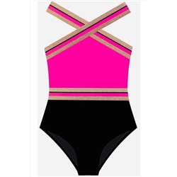 DEEP BEACH Siyah-fuşya Kız Çocuk Mayo Db200703cm DB200703CM
