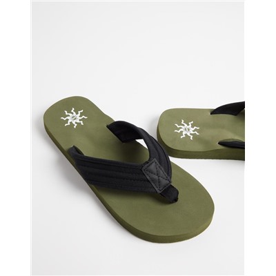 Rubber slides, Men, Dark Green