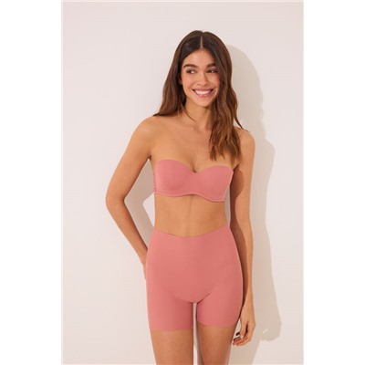 Pantalón corto microfibra invisible rosa