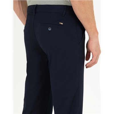 Lacivert Regular Fit Kanvas Pantolon