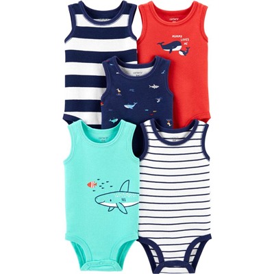 Carter's | Baby 5-Pack Striped Tank Bodysuits