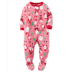 1-Piece Fleece Christmas PJs