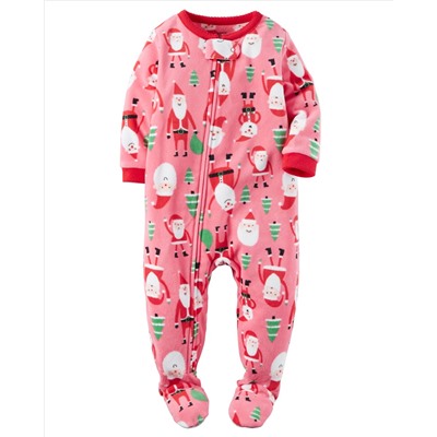 1-Piece Fleece Christmas PJs