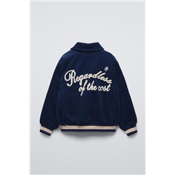 PADDED CORDUROY BOMBER JACKET