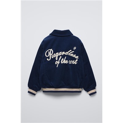 PADDED CORDUROY BOMBER JACKET