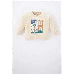 Defacto Erkek Bebek Palmiye Desenli Sweatshirt Z5627A223SP