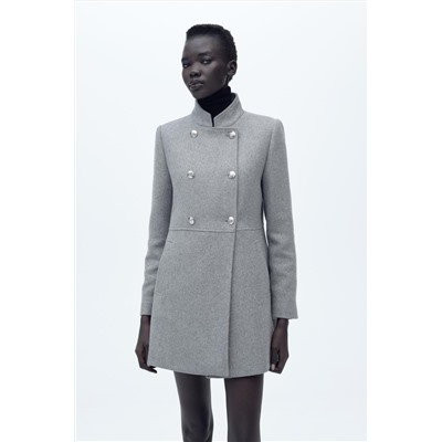 WOOL DOUBLE-BREASTED COAT