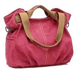 YZSKY Leisure Canvas Travel Top Handle Bag Tote Handbags Shoulder Bag With Removable Adjustable Strap