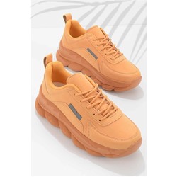 Bambi Turuncu Nubuk Kadın Sneaker K01591606901