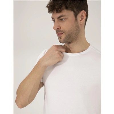 Beyaz Slim Fit Basic Tişört