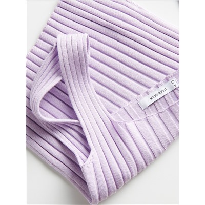 Crop Top aus Rippstrick