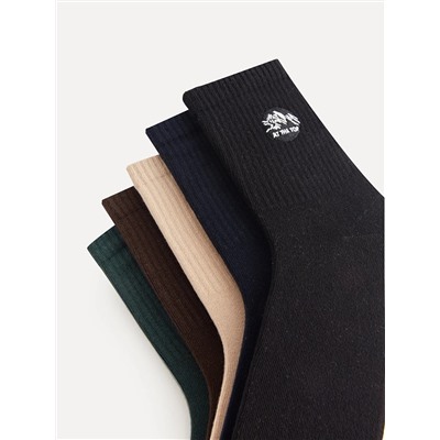 LC Waikiki Nakışlı Erkek Soket Çorap 5'li, LCW ACCESSORIES                                            
                                            Nakışlı Erkek Soket Çorap 5'li
