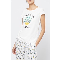 Camiseta asimétrica Geric Crudo