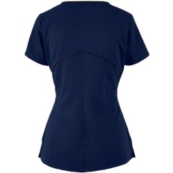 Grey's Anatomy Scrubs Modern Color Block Notch Neck Top