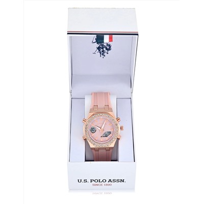 LADIES PINK EMBELLISHED ANA DIGI WATCH
