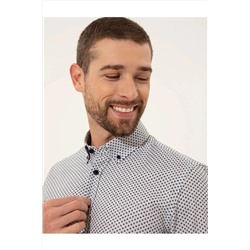Pierre Cardin Gri Slim Fit Uzun Kollu Gömlek G021SZ004.000.1481836.