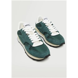 Deportivas piel cordones -  Mujer | MANGO OUTLET Melilla