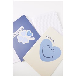 Pack 3 libretas azules SmileyWorld®