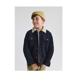 Kordjacke mit Lammfellimitat