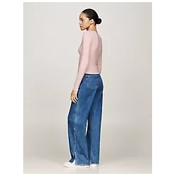 Tommy Jeans Ribbed Scoop-Neck Henley
