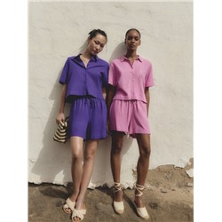 LINEN SHORTS