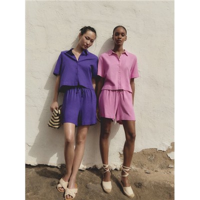 LINEN SHORTS